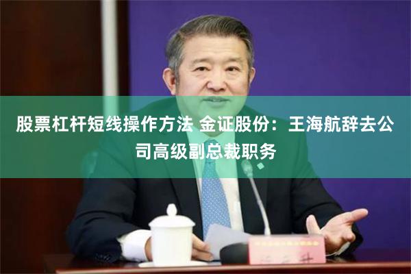 股票杠杆短线操作方法 金证股份：王海航辞去公司高级副总裁职务